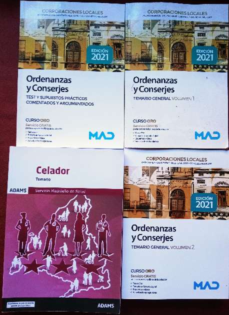 REGALO libros opsiciones celador y conserje ordenanza de este ao.ya entregado! 2