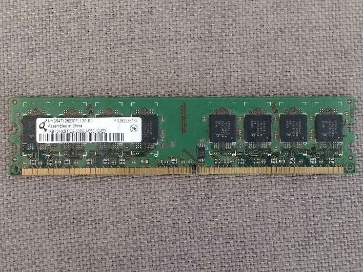 REGALO Memoria RAM DDR2 1GB 2Rx8 PC2-5300U-555-12-E0 1