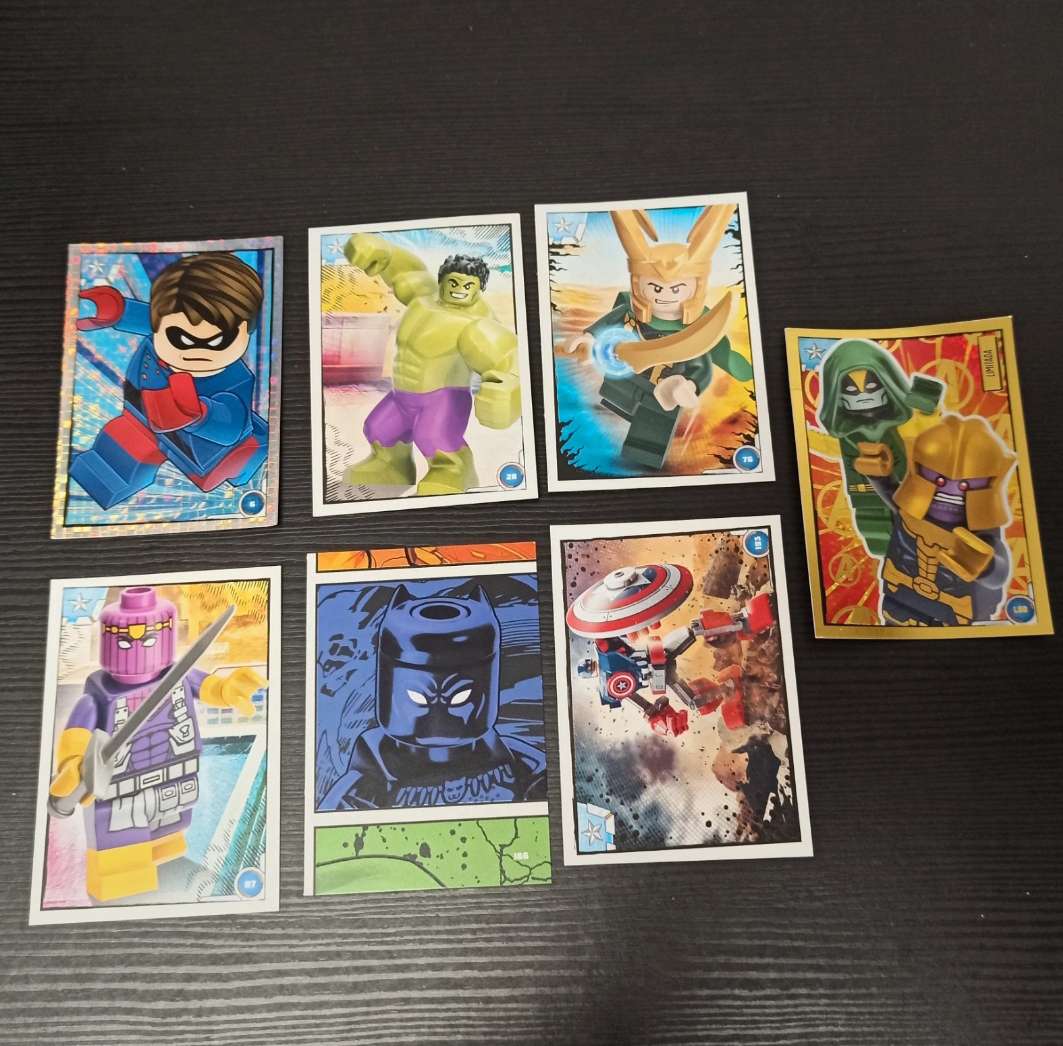 REGALO 7 cartas Lego Marvel Avengers 