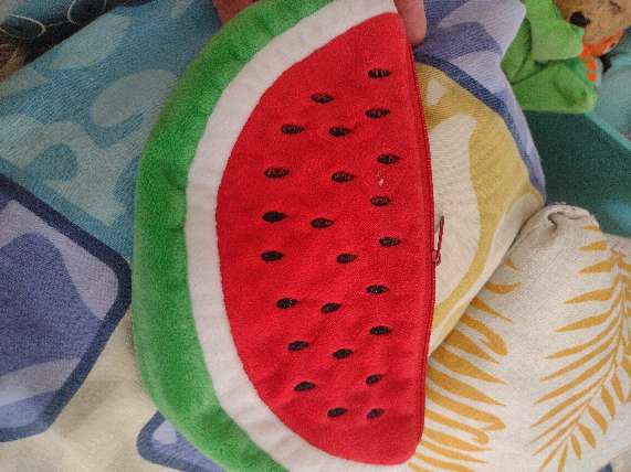 REGALO Bolsita de sandia. la cremallera est rota. 2