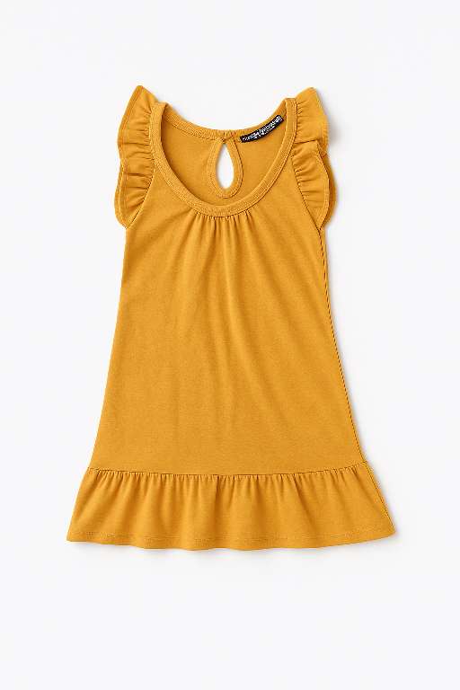 REGALO Vestido Zara mostaza con volante - Talla M REGALO Vestido Zara mostaza con volante - Talla M