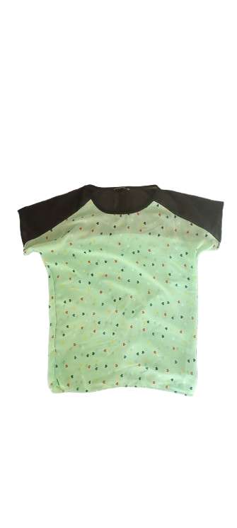 REGALO Top semitransparente verde corazones Talla S REGALO Top semitransparente verde corazones Talla S