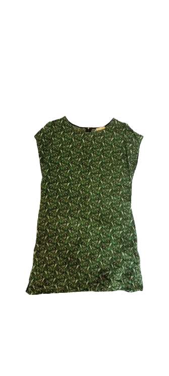 REGALO Vestido corto recto con estampado de pavos reales - Talla M REGALO Vestido corto recto con estampado de pavos reales - Talla M