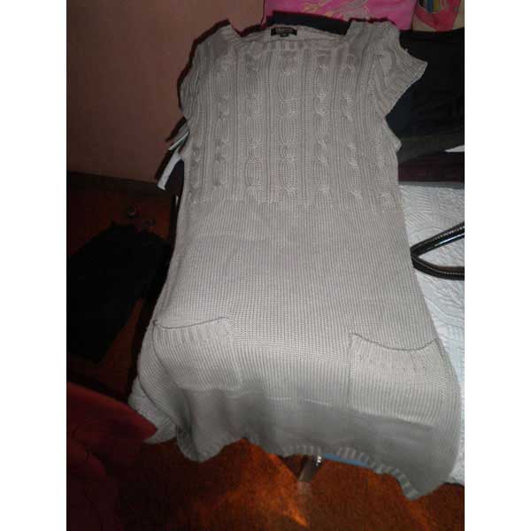 REGALO Vestido gris de mujer, talla S